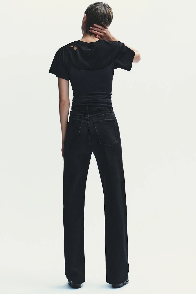 TRF HIGH RISE WIDE LEG JEANS