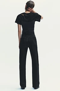 TRF HIGH RISE WIDE LEG JEANS