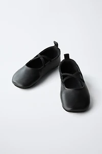BALLERINES EN CUIR