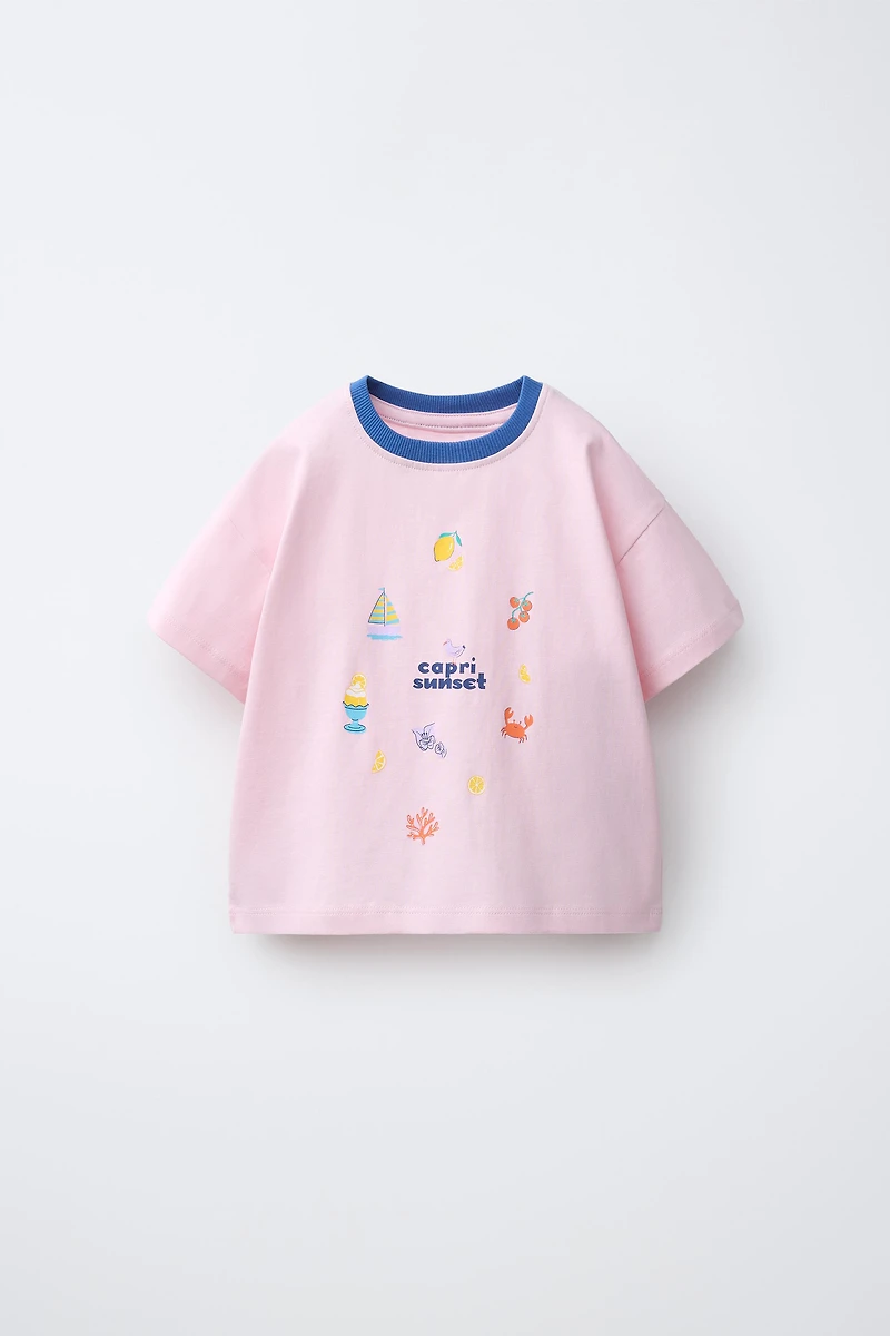 PRINTED MOTIF T-SHIRT