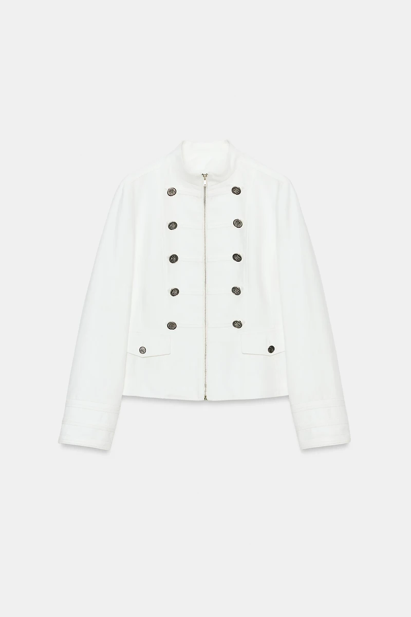VESTE COL MONTANT BOUTONS