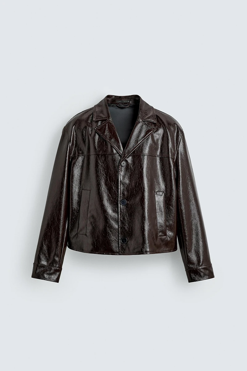FAUX LEATHER JACKET