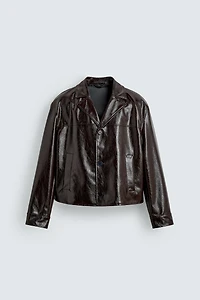 FAUX LEATHER JACKET