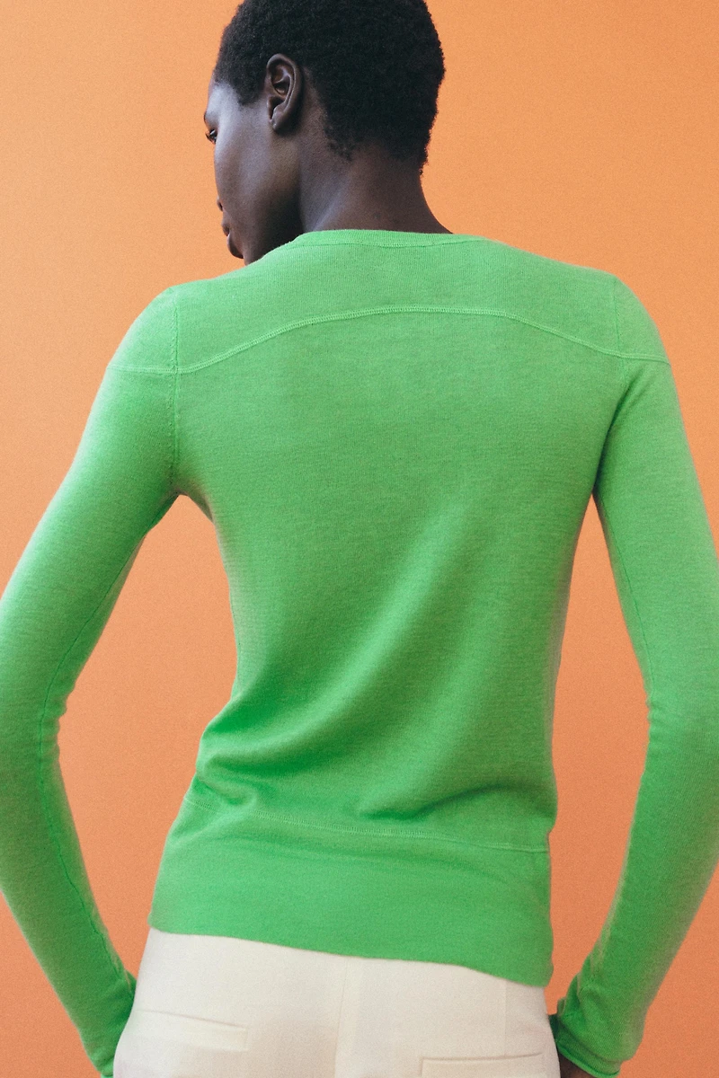 FINE-KNIT WOOL JUMPER