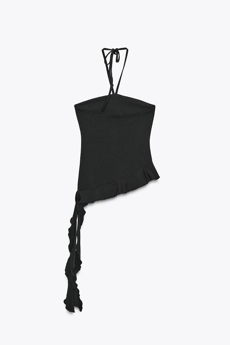 RUFFLED TEXTURED TOP