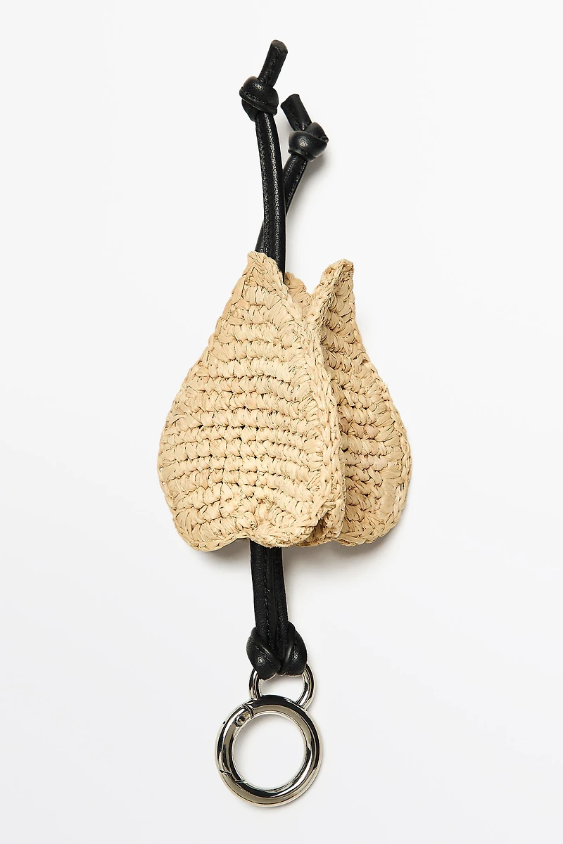 Charm tulipe raphia