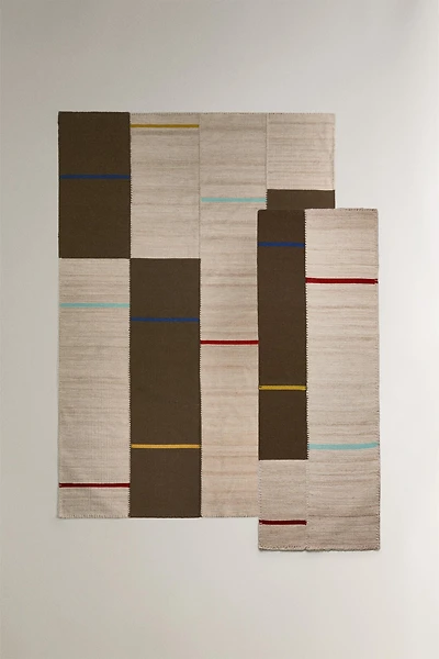 COTTON WOOL STITCHING RUNNER RUG X COLLAGERIE