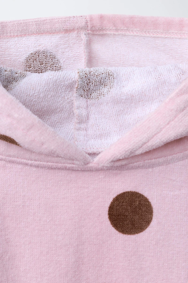 PONCHO SERVIETTE À POIS
