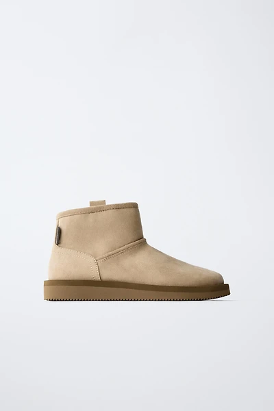 BOTTINES EFFET FOURRURE