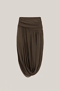 Midi skirt with puff detail - LIMITED EDITION