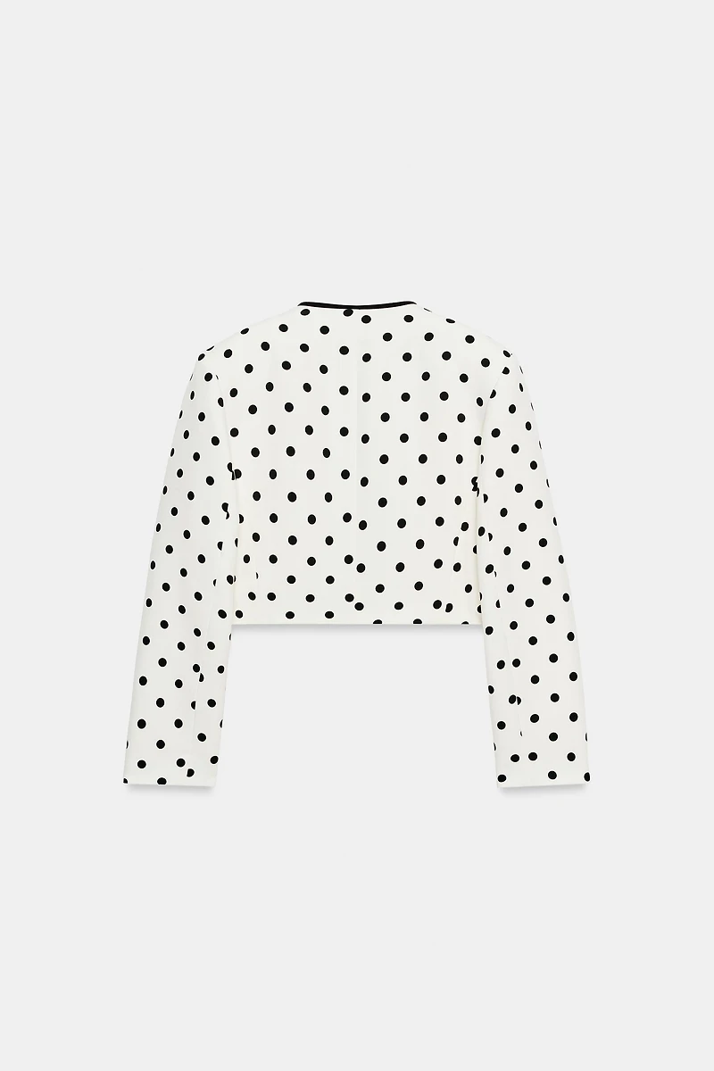 VESTE COURTE À POIS