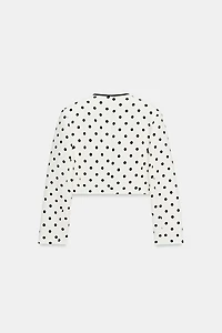 VESTE COURTE À POIS