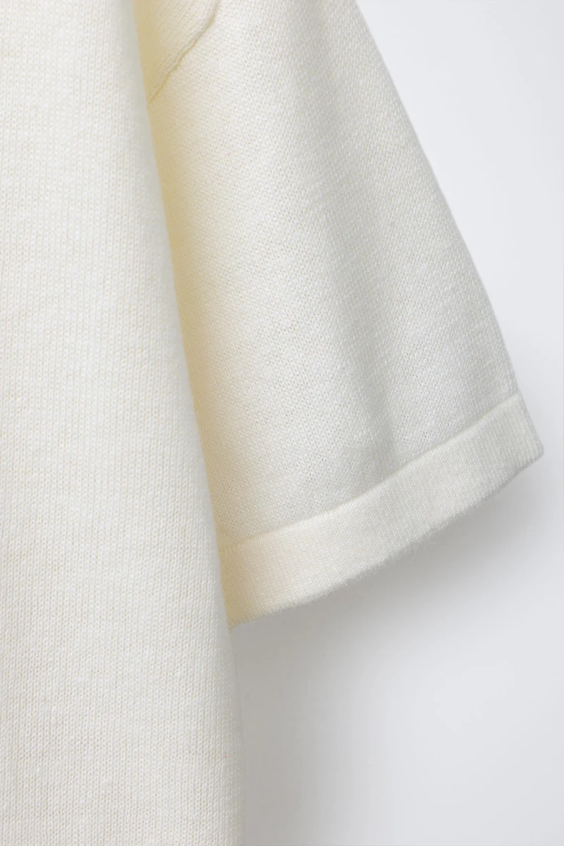 COTTON LINEN BLEND T-SHIRT