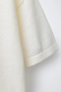 COTTON LINEN BLEND T-SHIRT