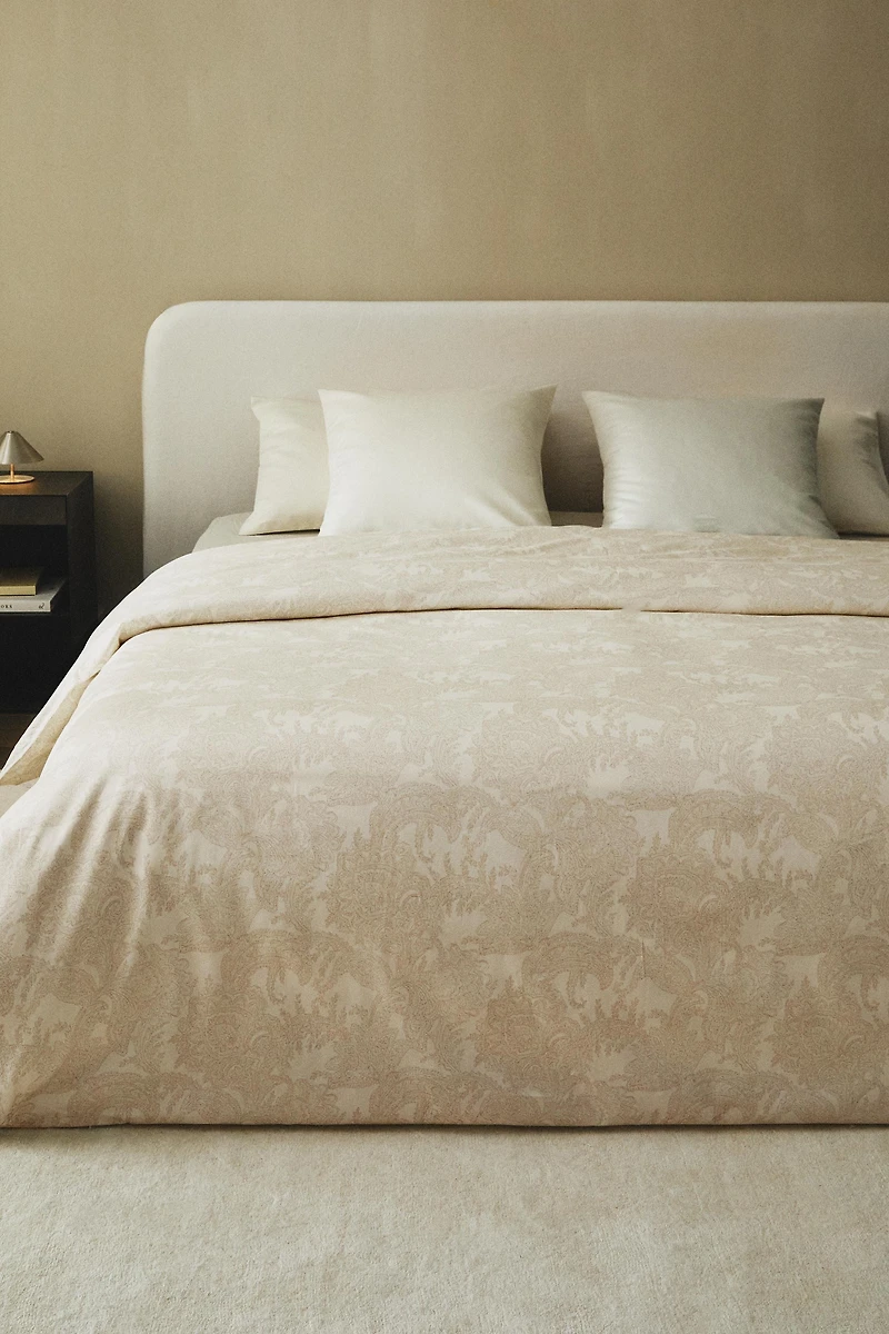 PAISLEY PRINT SATEEN DUVET COVER