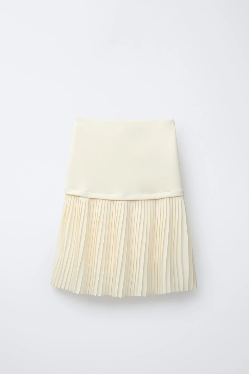 PLEATED MIDI SKIRT