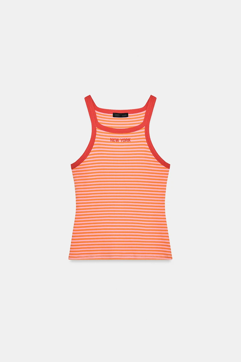 STRIPED PIPING TEXT TOP
