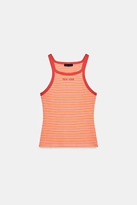 STRIPED PIPING TEXT TOP