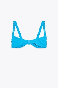 DOUBLE BRAIDED STRAP BIKINI TOP