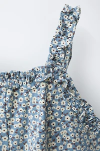 LONG FLORAL OVERALLS