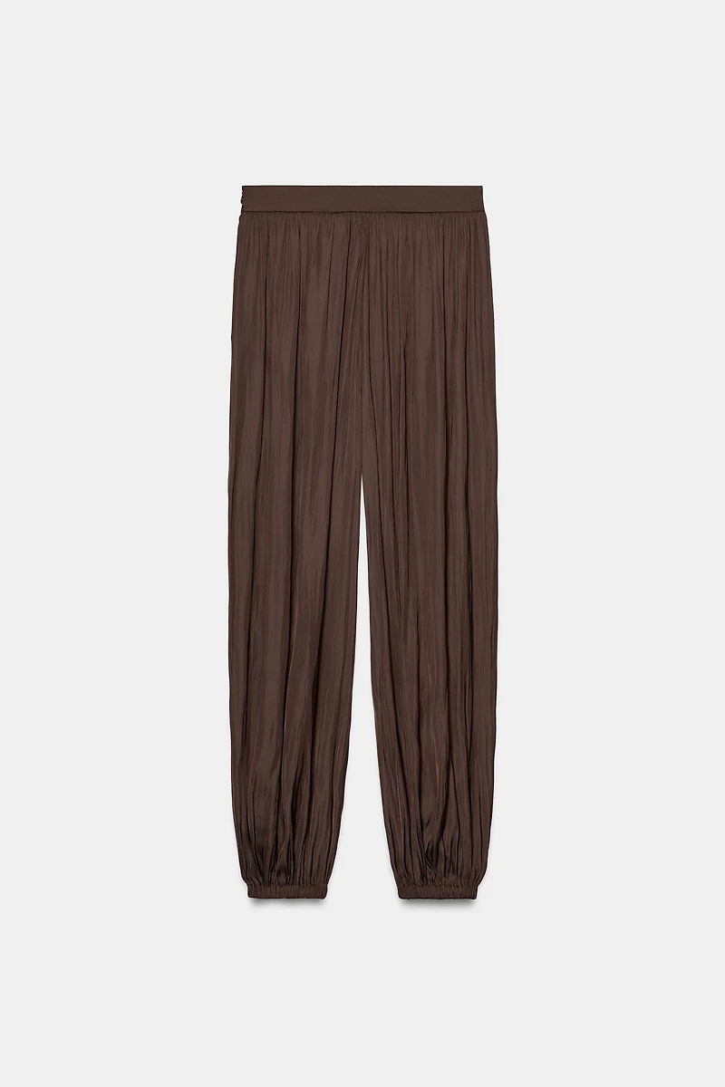 PANTALON BOUFFANT SATINÉ
