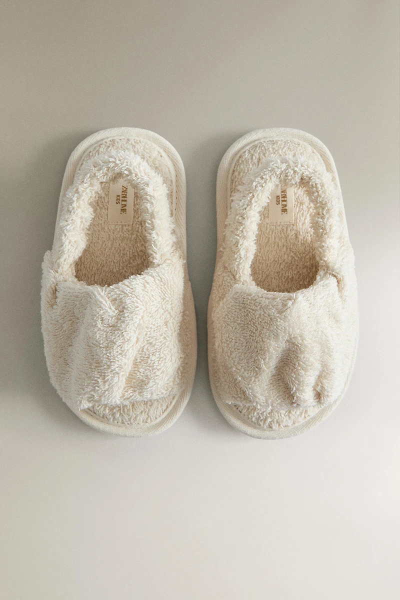 KIDS TERRY SLIDE SLIPPERS