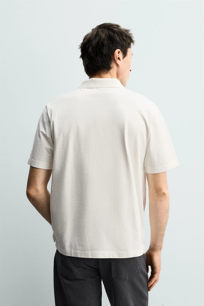 POLO REGULAR FIT DÉLAVÉ