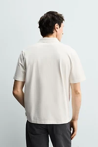 POLO REGULAR FIT DÉLAVÉ