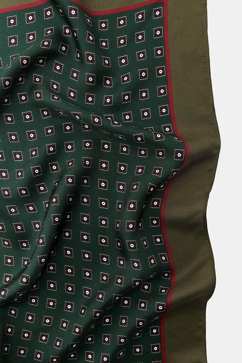 FOULARD IMPRIMÉ SOIE 100 %