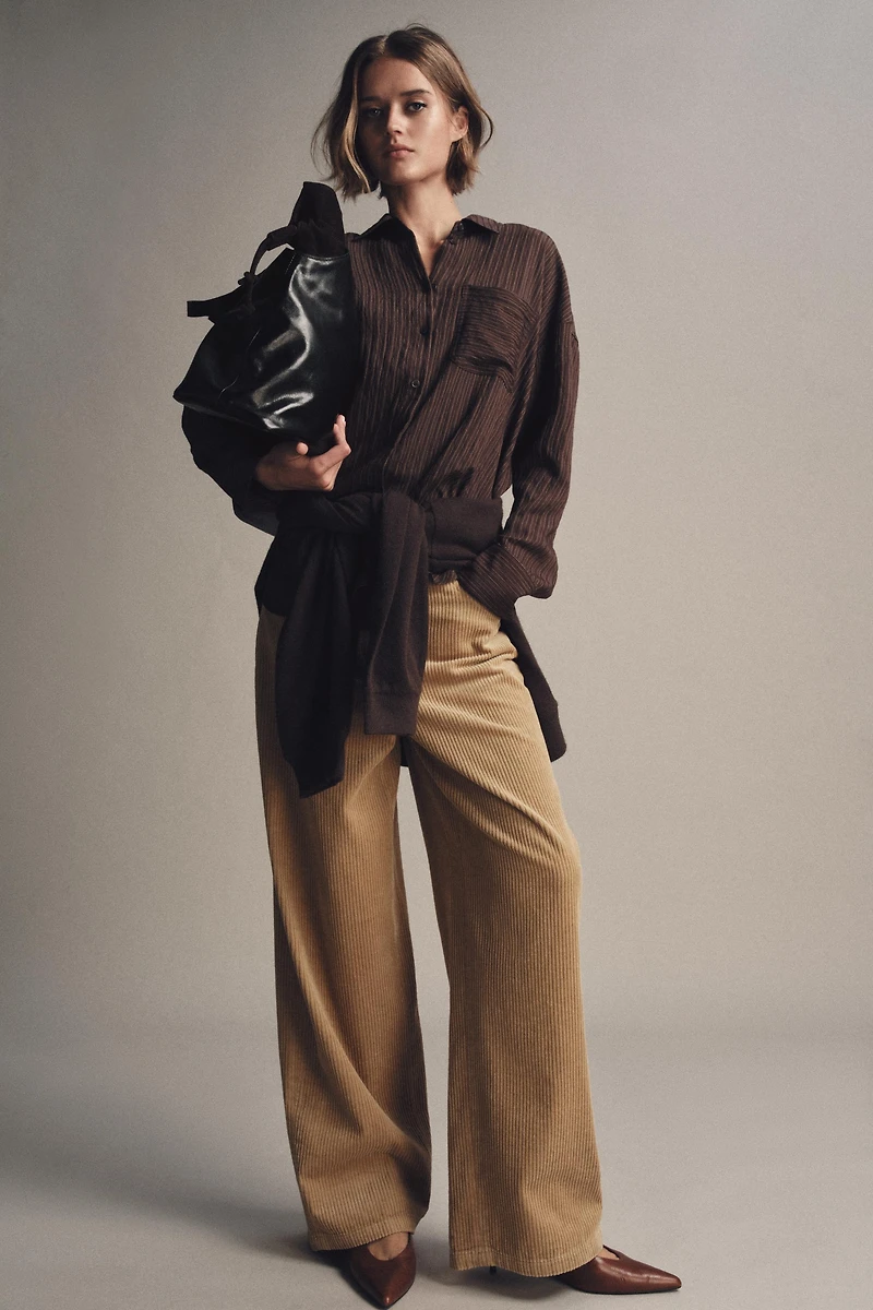 ZW COLLECTION FLOWY STRIPED SHIRT