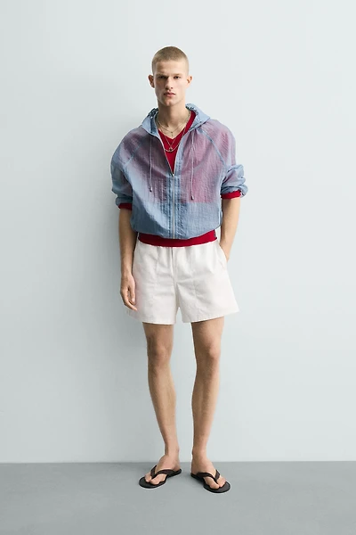 RELAXED FIT TEXTURED SHORTS