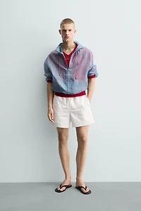 RELAXED FIT TEXTURED SHORTS
