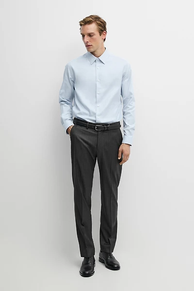 Slim fit 100% cotton Oxford shirt