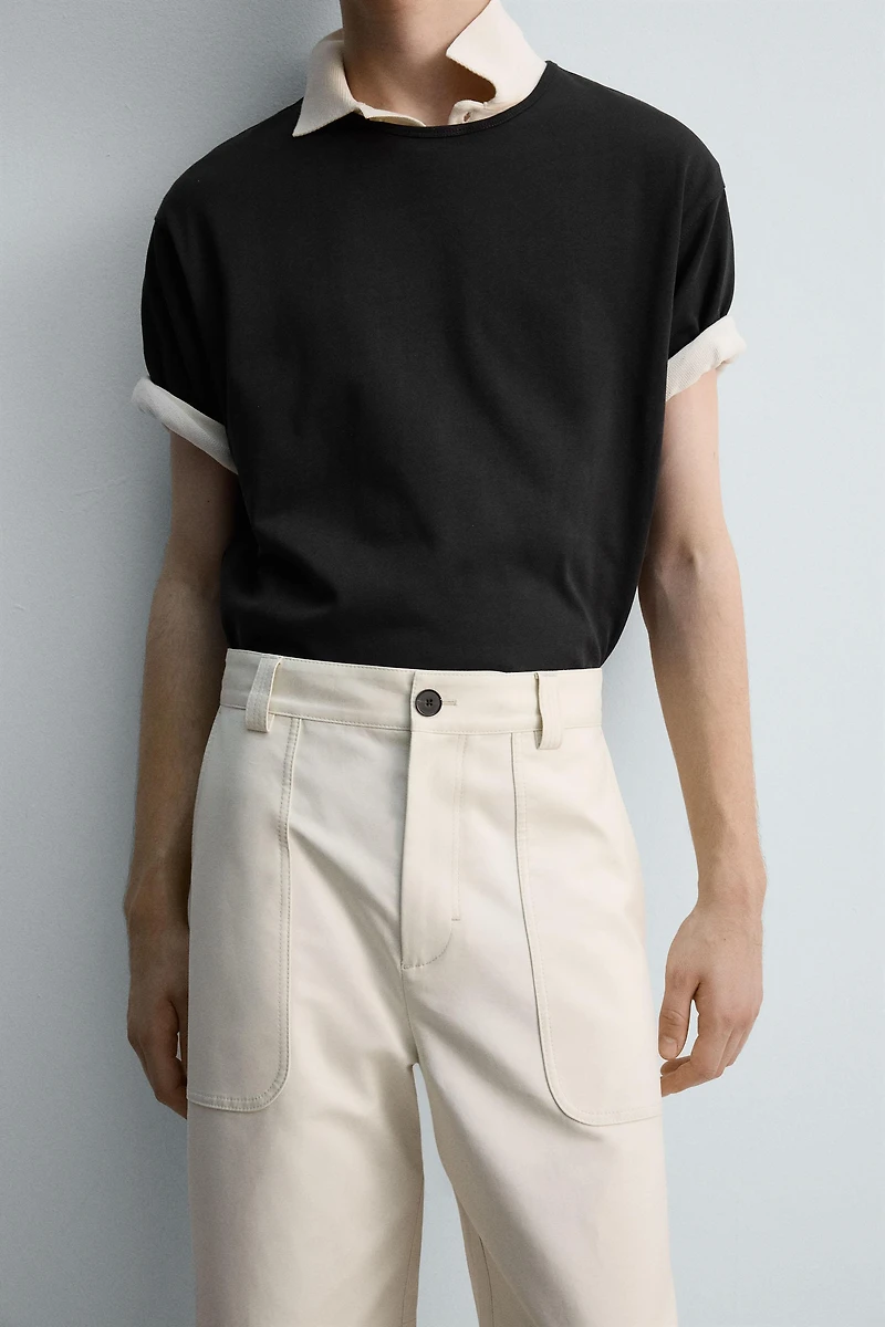 REGULAR FIT POCKET PANTS