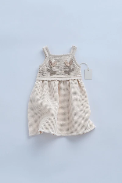 ZARA TIMELESS - ROBE EN MAILLE COMBINÉE WAFFLE