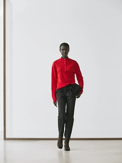 Straight-leg technical trousers