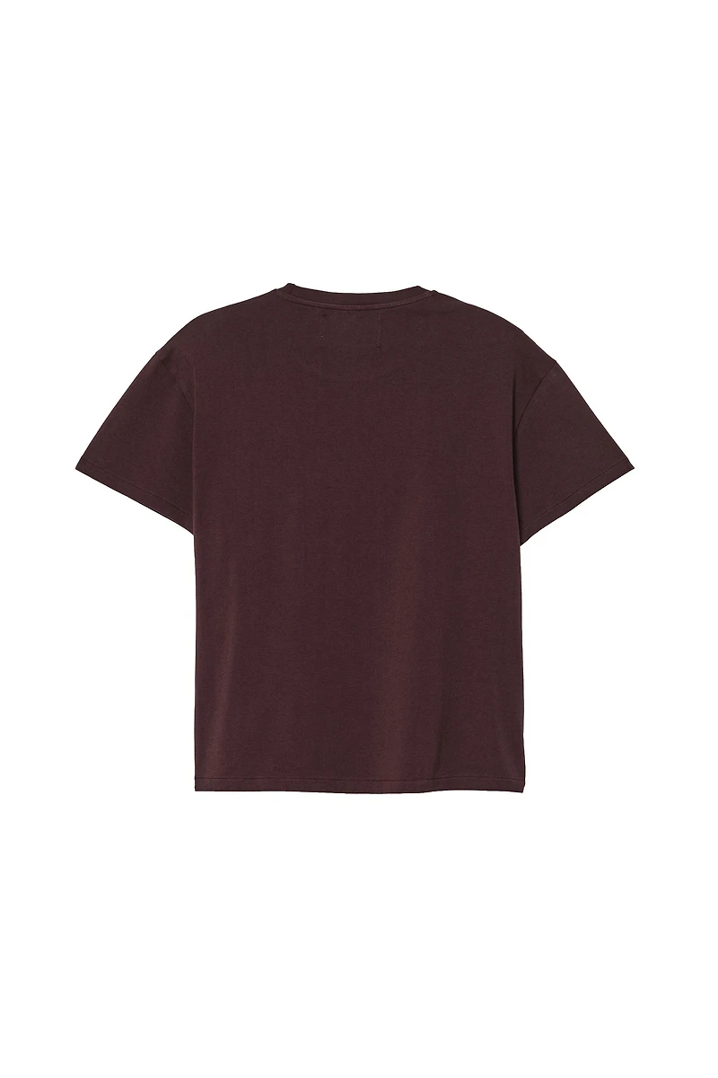 "AMOR" TEXT CROPPED T-SHIRT