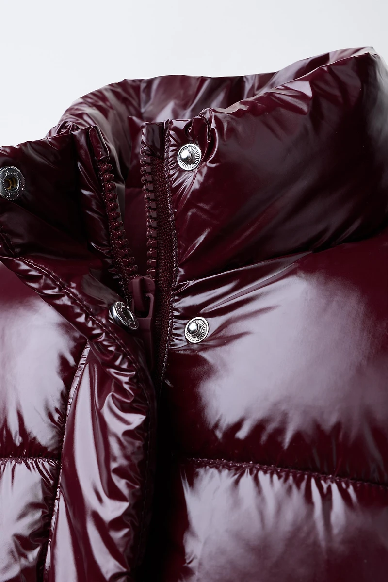 VESTE REMBOURRÉE FINITION BRILLANTE