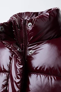 VESTE REMBOURRÉE FINITION BRILLANTE