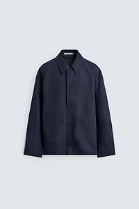 SURCHEMISE RELAXED FIT COTON ET LIN