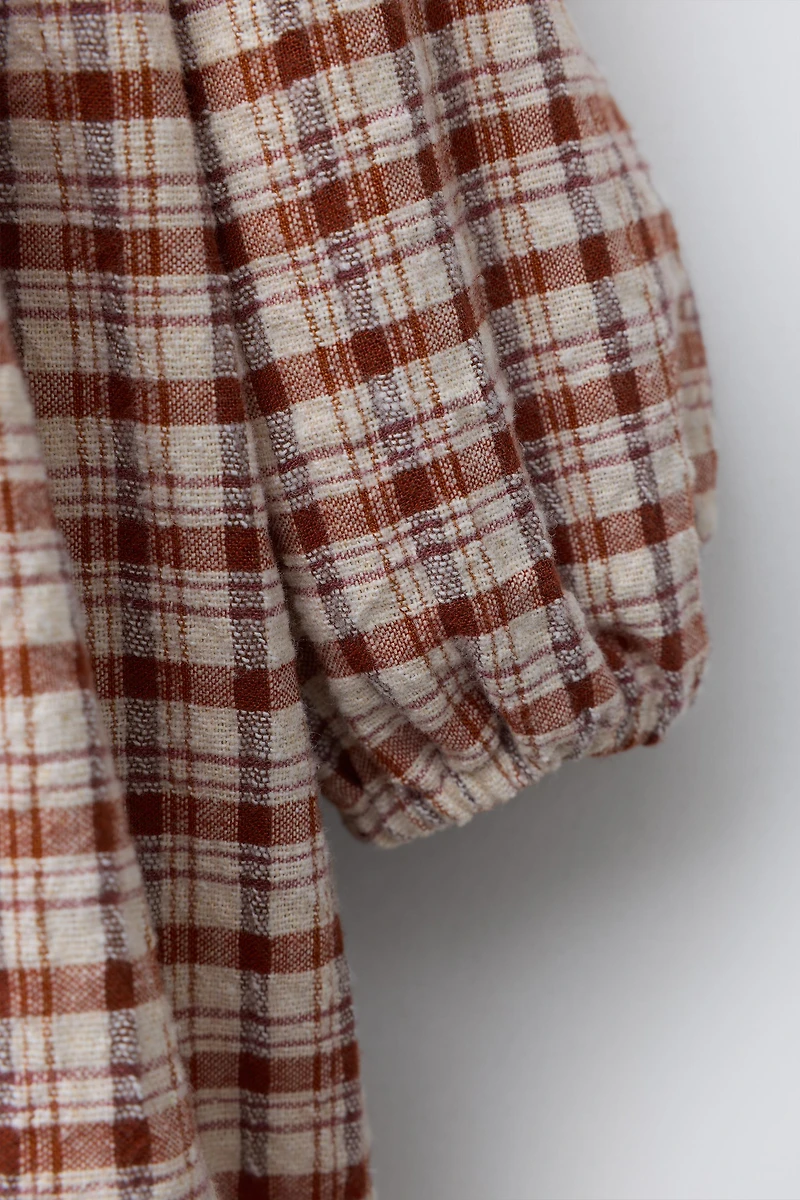 PLAID DRESS