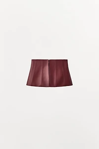 FAUX LEATHER CORSET BELT