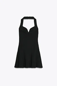 HALTER INTERLOCK SHORT DRESS