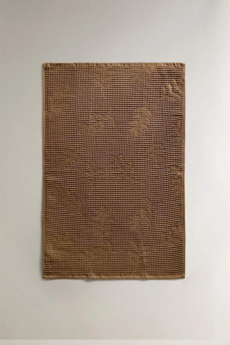 WAFFLE-KNIT KITCHEN TOWEL