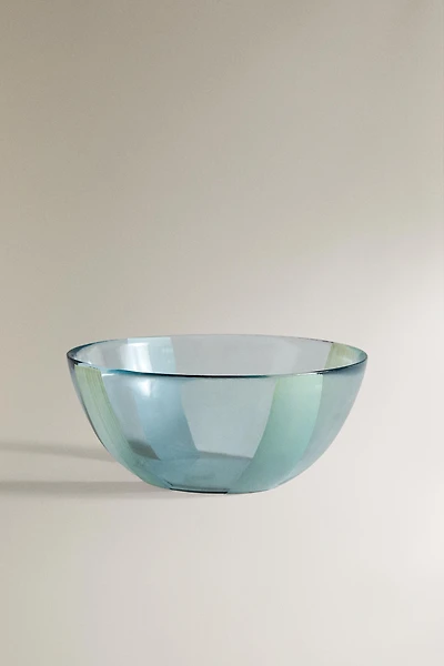 STRIPED GLASS BOWL