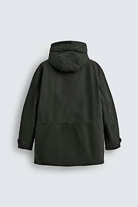 RELAXED FIT WASHED PARKA