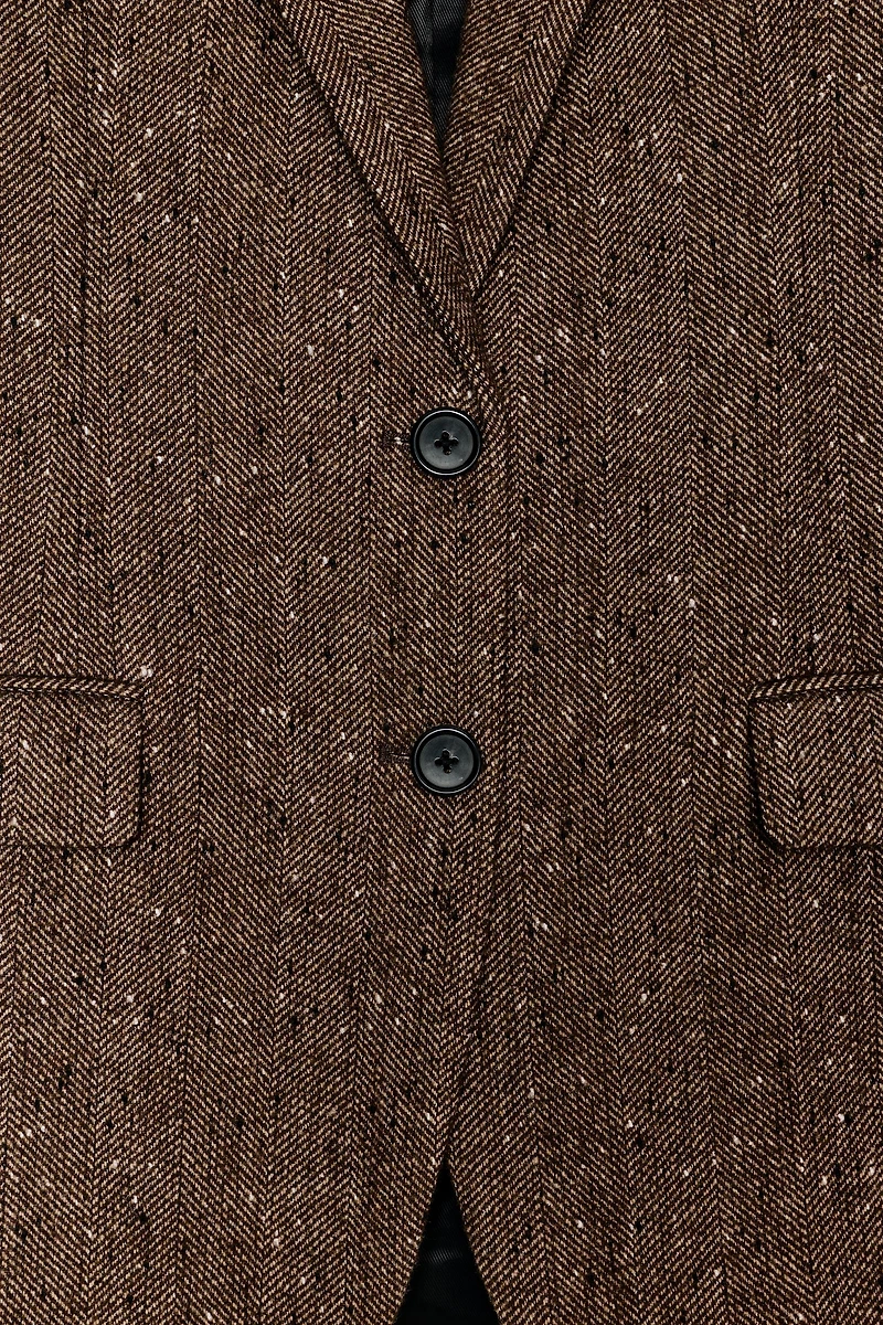 HERRINGBONE WOOL BLAZER ZW COLLECTION