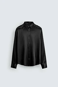 CHEMISE SATINÉE COUPE DÉCONTRACTÉE