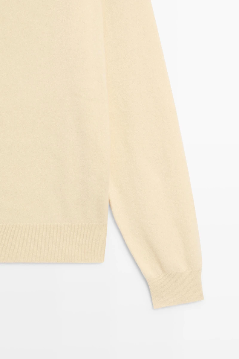 100% cashmere knit sweater