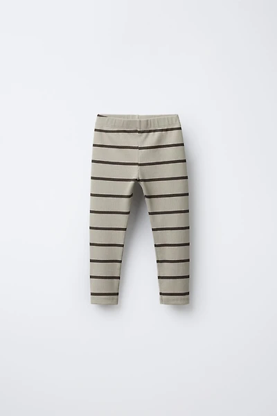 LEGGING CÔTELÉ RAYURES